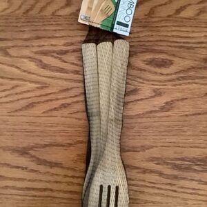 EVRI Bamboo Cooking Utensils Set - Natural and Black